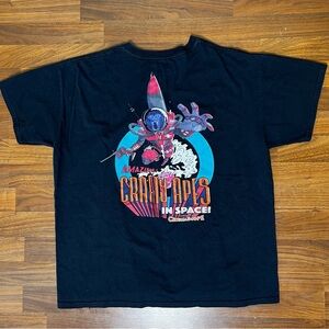 Vintage 2001 Crafty Apes in Space Graphic T-Shirt - Black - Size L